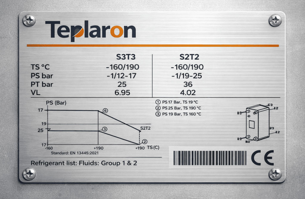 Teplaron Heat Exchanger Nameplate